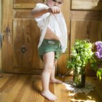 PUPPI Wollüberhose One Size „Green Herringbone“
