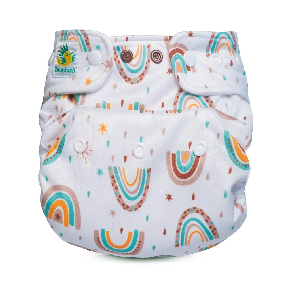 Matani Doodush Überhose 2.0 One Size (doppeltes PUL) - Boho Rainbow