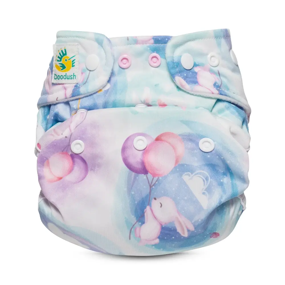 Matani Doodush Überhose 2.0 One Size (doppeltes PUL) - Candy Bunnies