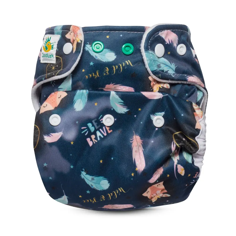 Matani Doodush Überhose 2.0 One Size (doppeltes PUL) - Navy Boho