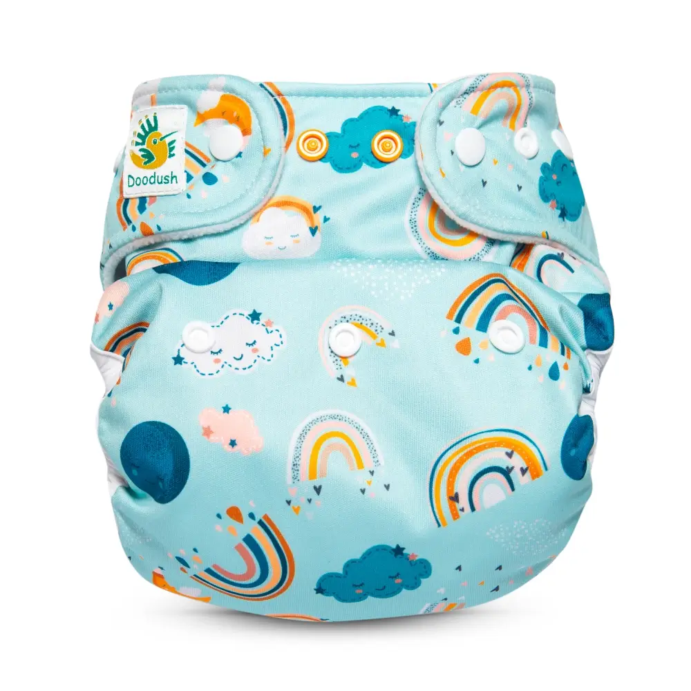 Matani Doodush Überhose 2.0 One Size (doppeltes PUL) - Rainbow Sky