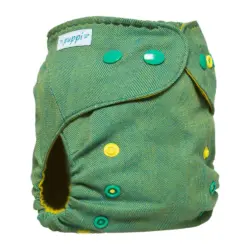 Puppi SIO Wollüberhose OS Snaps - Green Herringbone