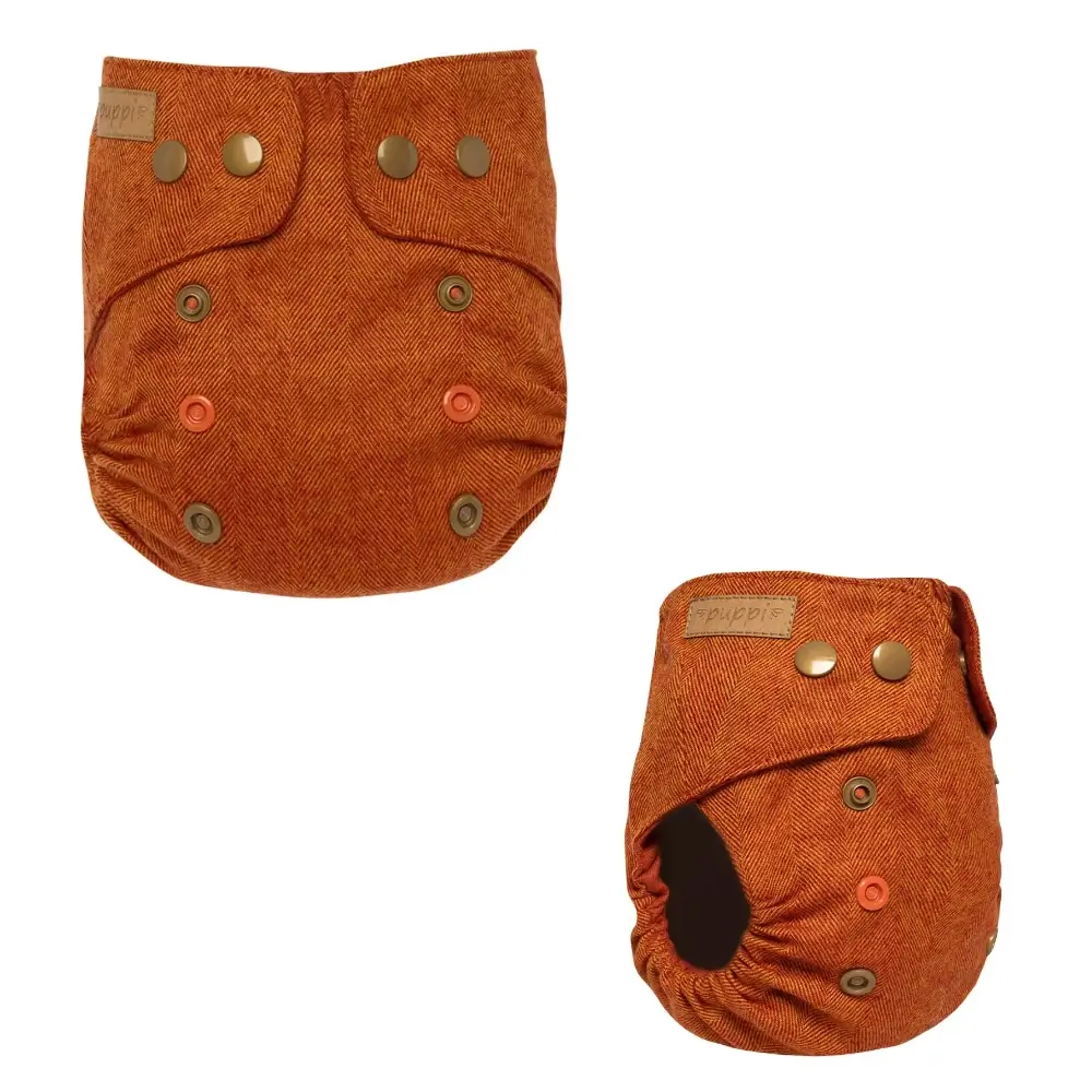 Puppi Wollüberhose Mini OS Snaps - Rusty Fox