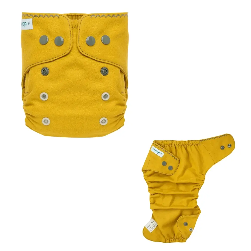 Puppi Wollüberhose Mini OS Snaps - Curry